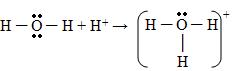 Ligações químicas do íon hidrônio