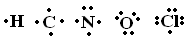 fórmulas-de-lewis-para-cinco-elementos-químicos