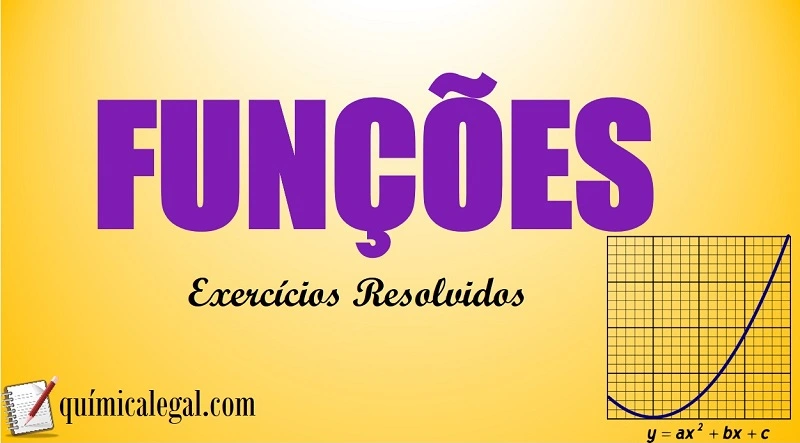 Exercícios resolvidos sobre funções