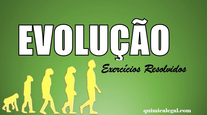 Exercícios resolvidos sobre Evolução